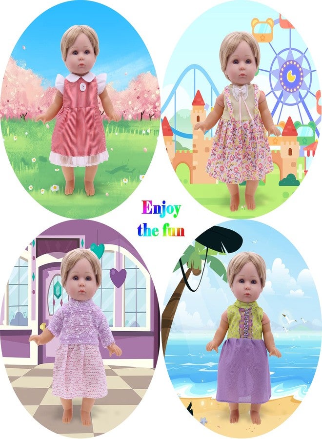 MLcnleS Alive Baby Doll Clothes and Accessories - 12 Sets Girl Doll Princess Dress for 12-14 Inch Dolls - Cute Outfits for Little Girls' Christmas & Birthday - Image 4